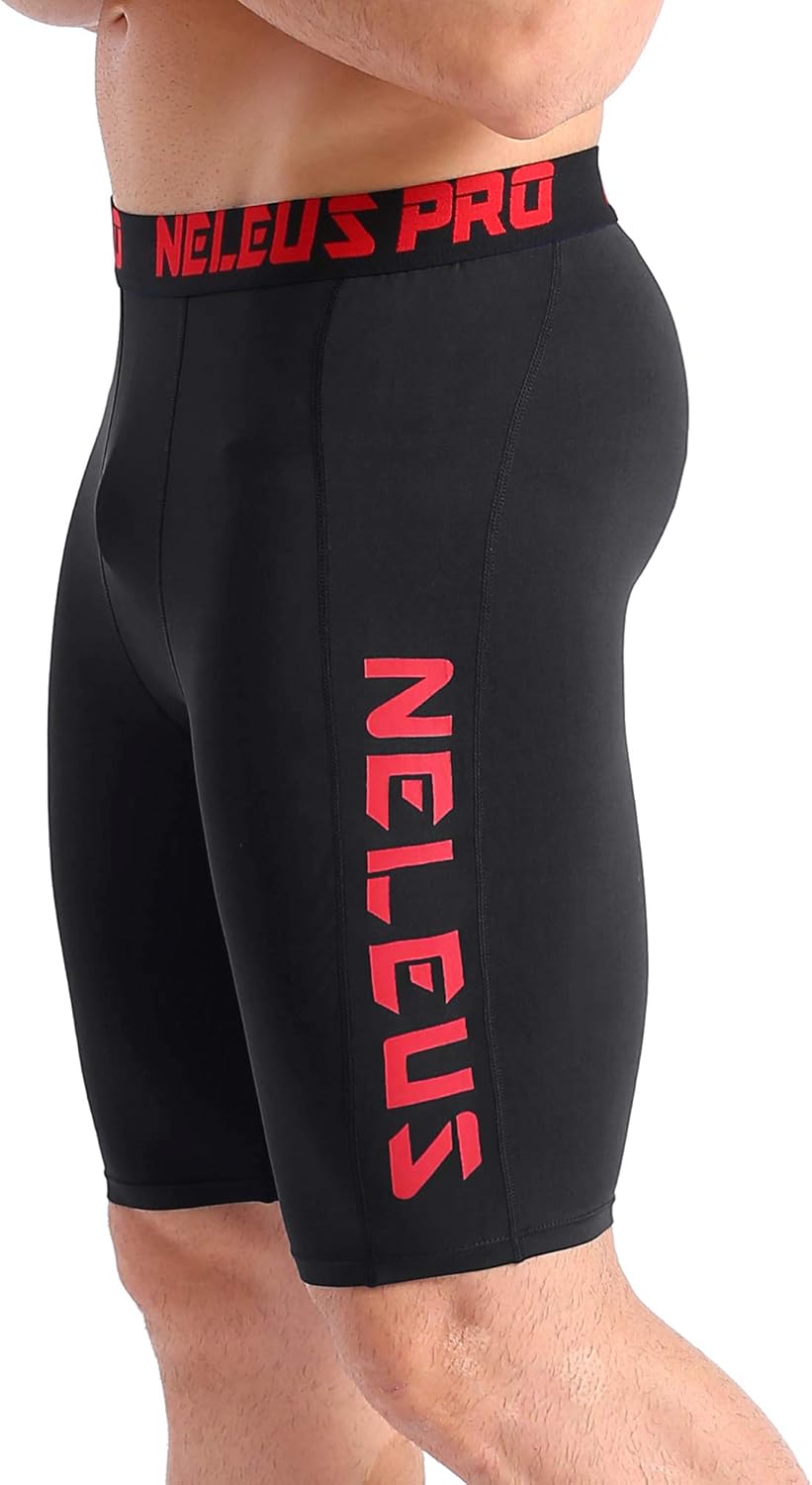 Men'S 3 Pack Running Compression Shorts with Pockets