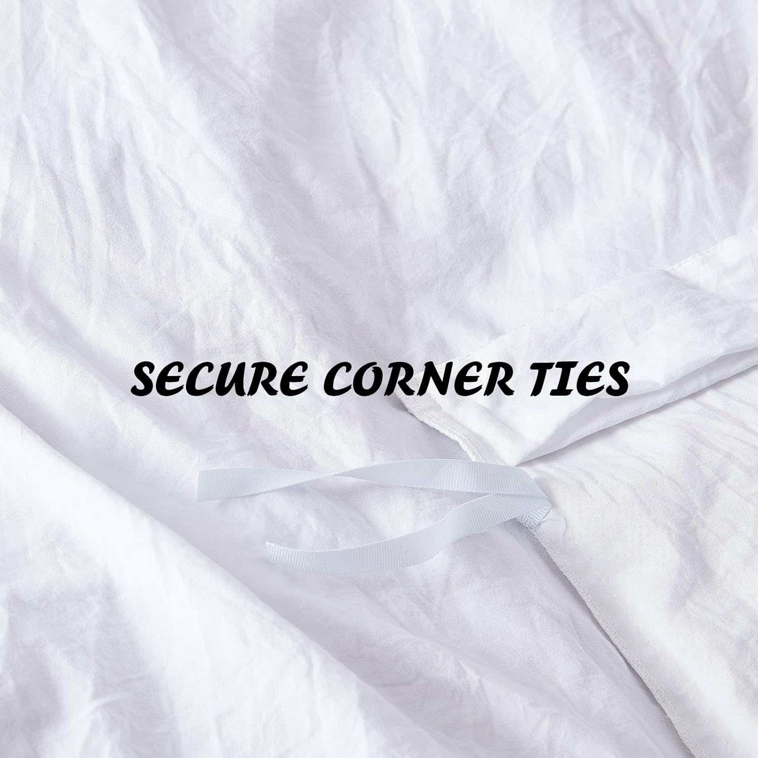 White Duvet Cover Sets Twin Size 2 Piece Double Brushed Microfiber Twin Duvet Cover with Button Closure & Corner Tie 1 Breathable and Soft Duvet Cover 68X90 Inches + 1 Pillow Sham